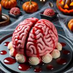 Tarta de cerebro Halloween
