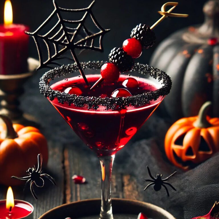 coctel con vozka para halloween
