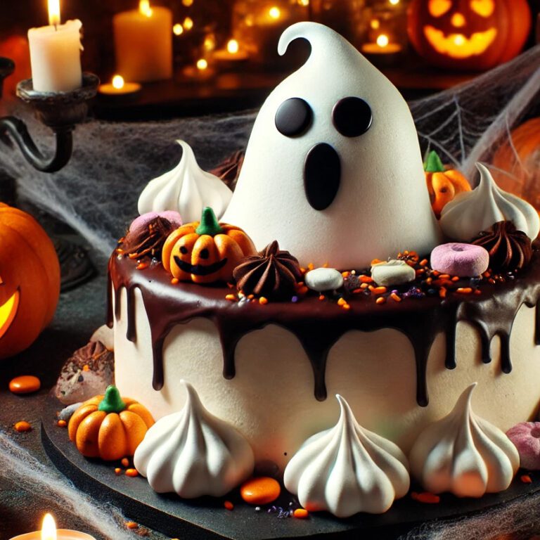 tarta de fantasma para halloween