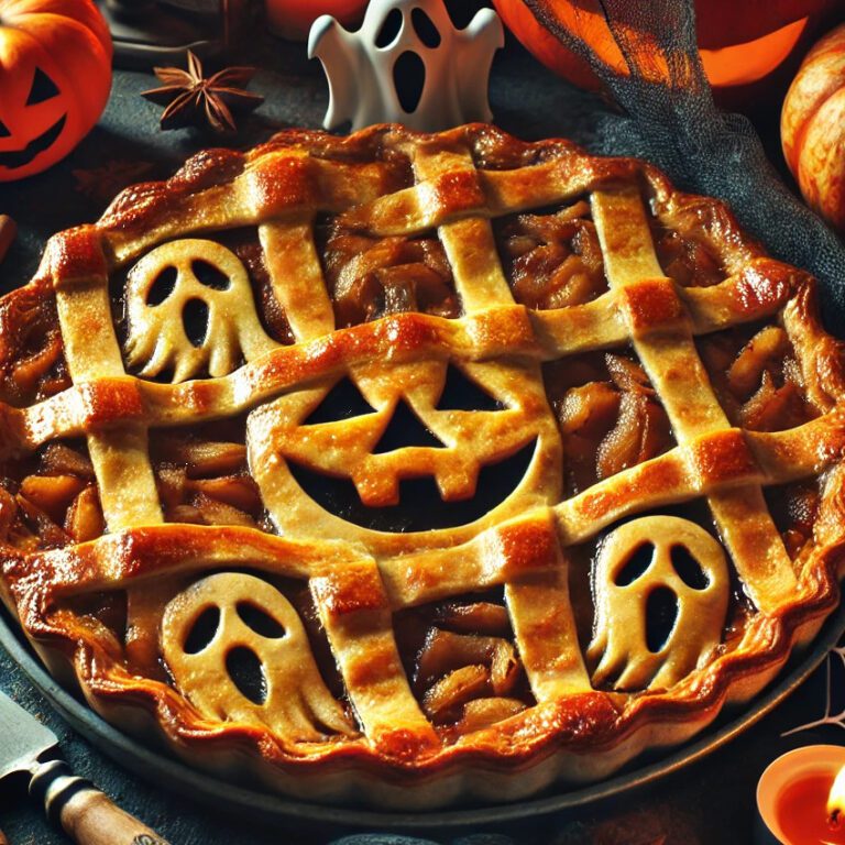 tarta de manzana para halloween