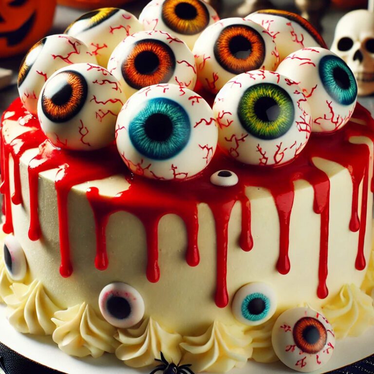 tarta de ojos para halloween