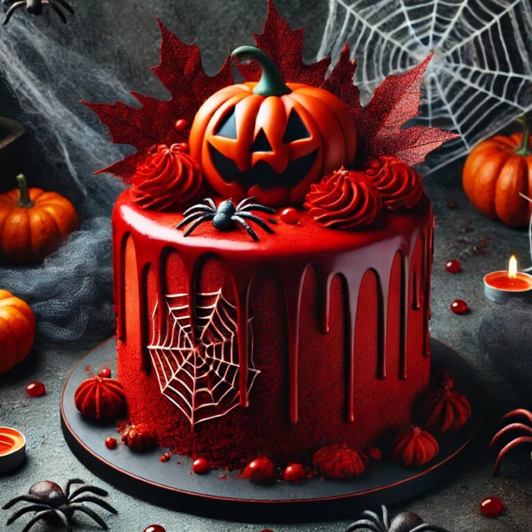 tarta red velvet para halloween