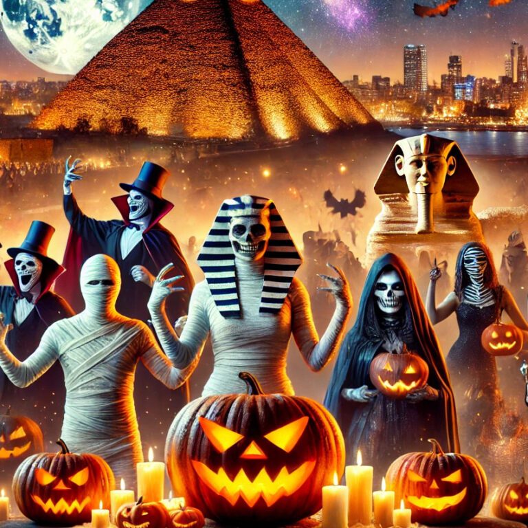 celebracion de halloween en egipto