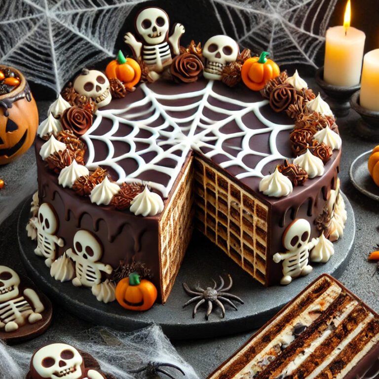 tarta de huesitos para halloween