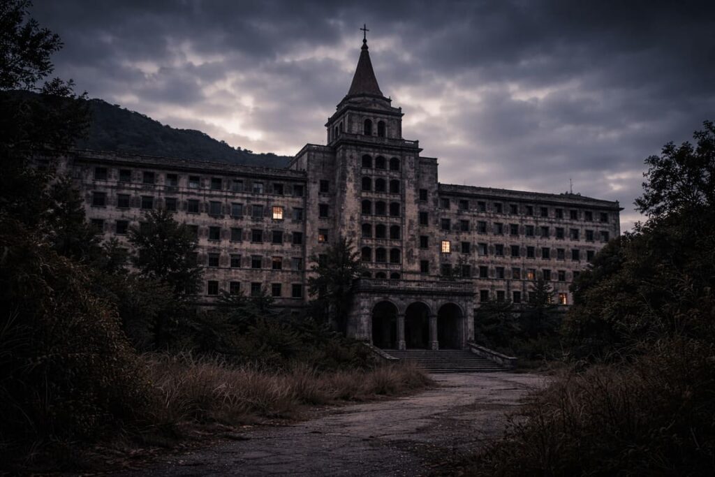 Hospital del Tórax al atardecer