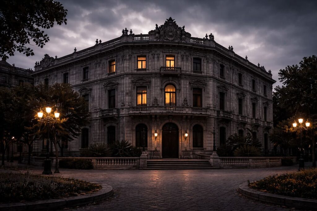 Palacio de Linares al atardecer