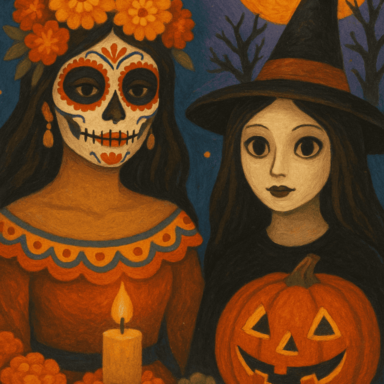 diferencia entre halloweeen y dia de los muertos